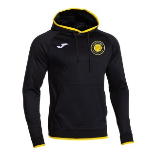 Sweat à capuche Combi Premium Noir/Jaune ( coupe femme )