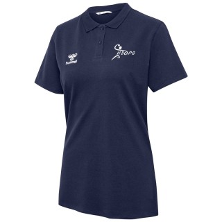 Polo coton Femme Marine