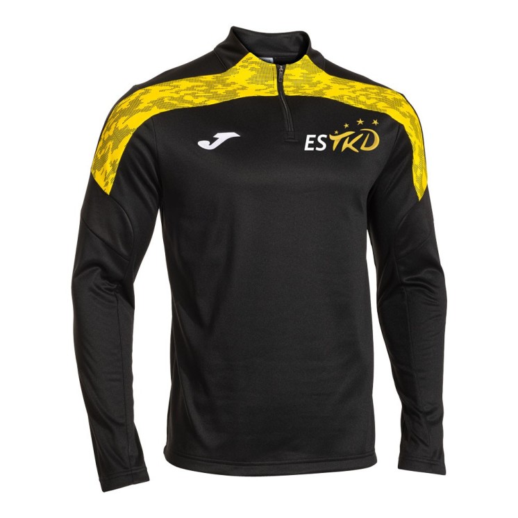 Sweat 1/2 zip Championship VIII Noir/Jaune (coupe homme)