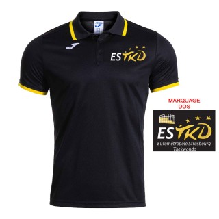 Polo Combi Premium Noir/Jaune (coupe homme)