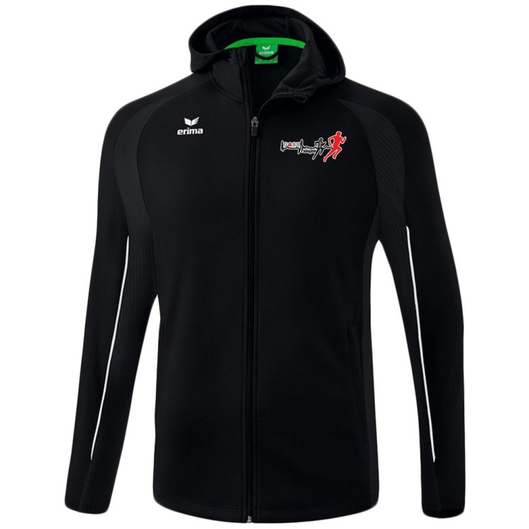 Veste à capuche d'entraînement Liga Star Noir/Blanc (coupe homme)