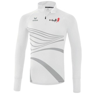 Sweat col montant Racing Jr Blanc