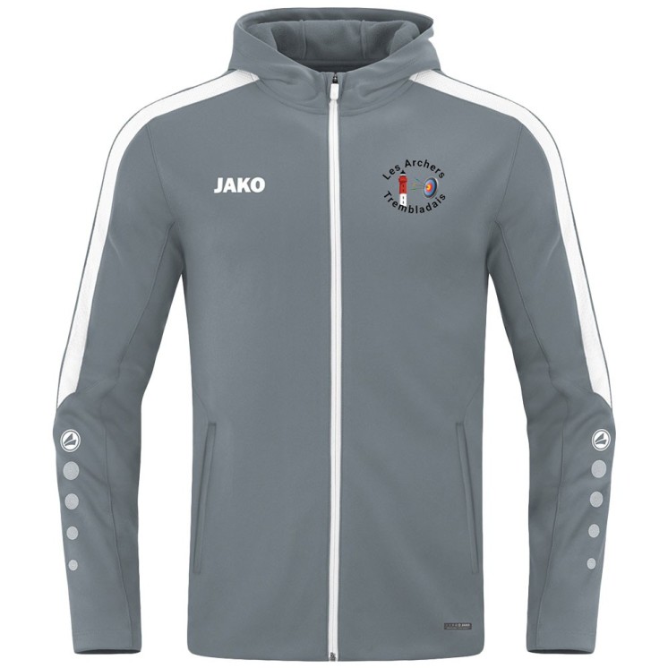 Veste à capuche Power Jr Gris pierre