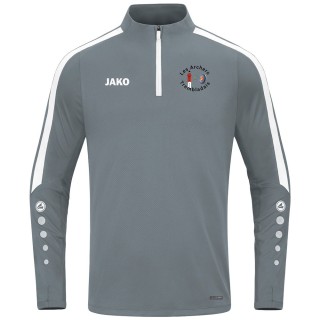 Sweat Zip Top Power Jr Gris pierre