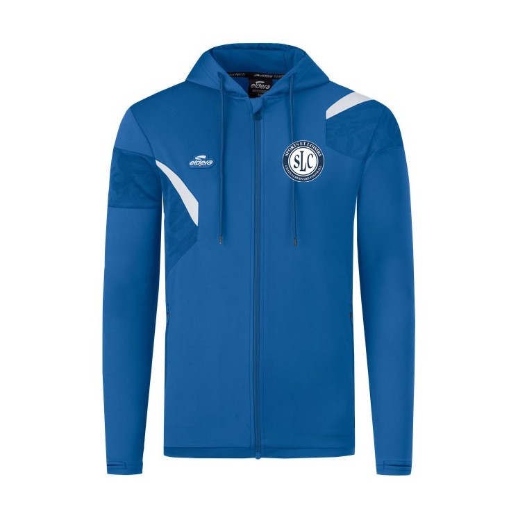 Veste à capuche E-cone Bleu roy/Blanc