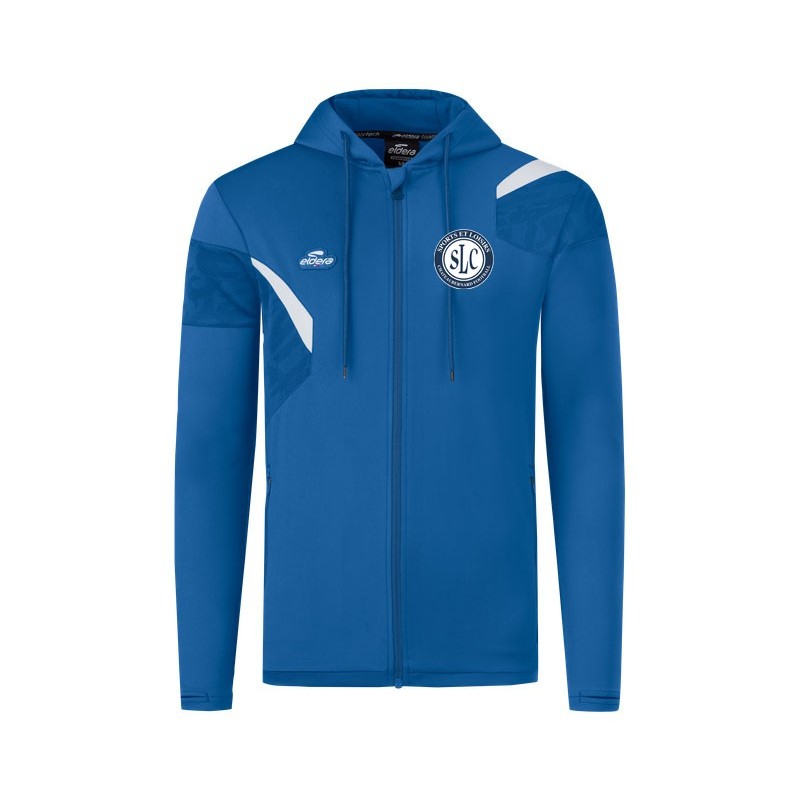 Veste à capuche E-cone Jr Bleu roy/Blanc