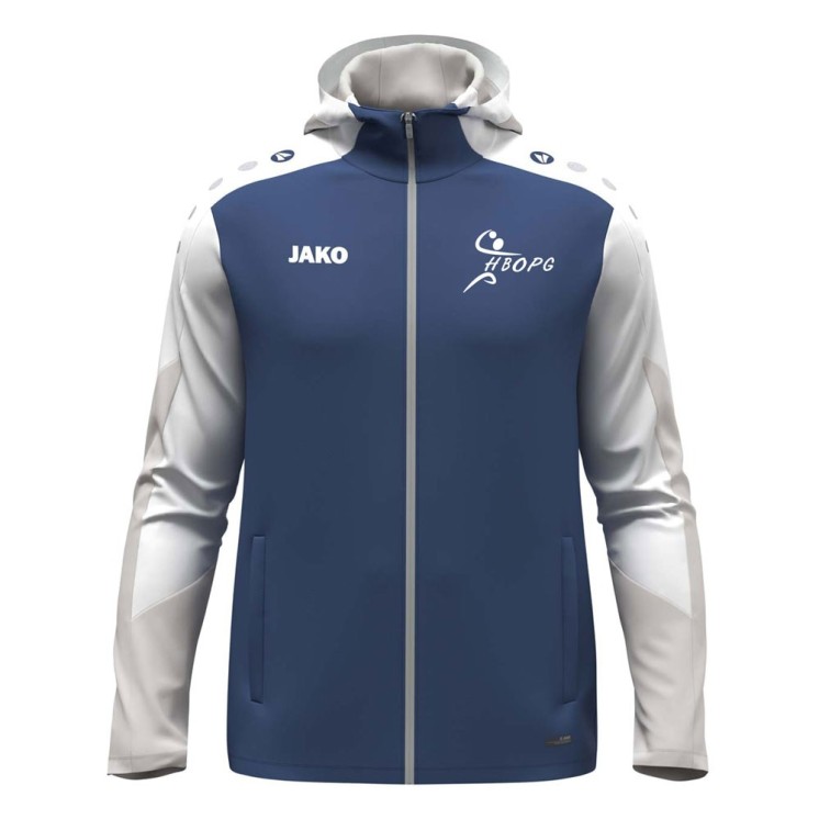 Veste à capuche Dynamic Bleu nuit/Blanc/Gris claire