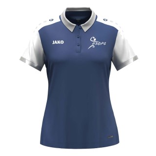 Polo Dynamic Femme Bleu nuit/Blanc/Gris claire