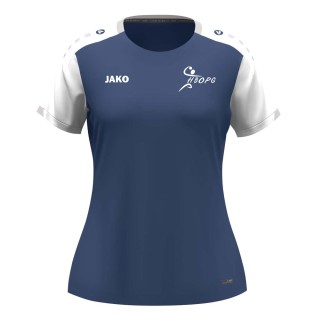 T-shirt Dynamic Femme Bleu nuit/Blanc/Gris claire
