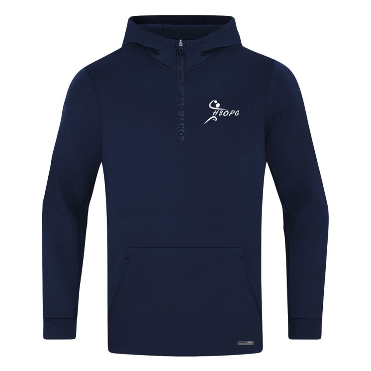 Sweat à capuche 1/4 zip Pro Casual Marine