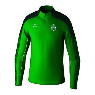 Sweat 1/2 zip d'entraînement Evo Star Emeraude/Pinéde