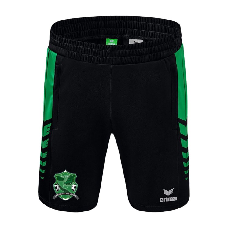 Short Worker Six Wings Noir/Emeraude