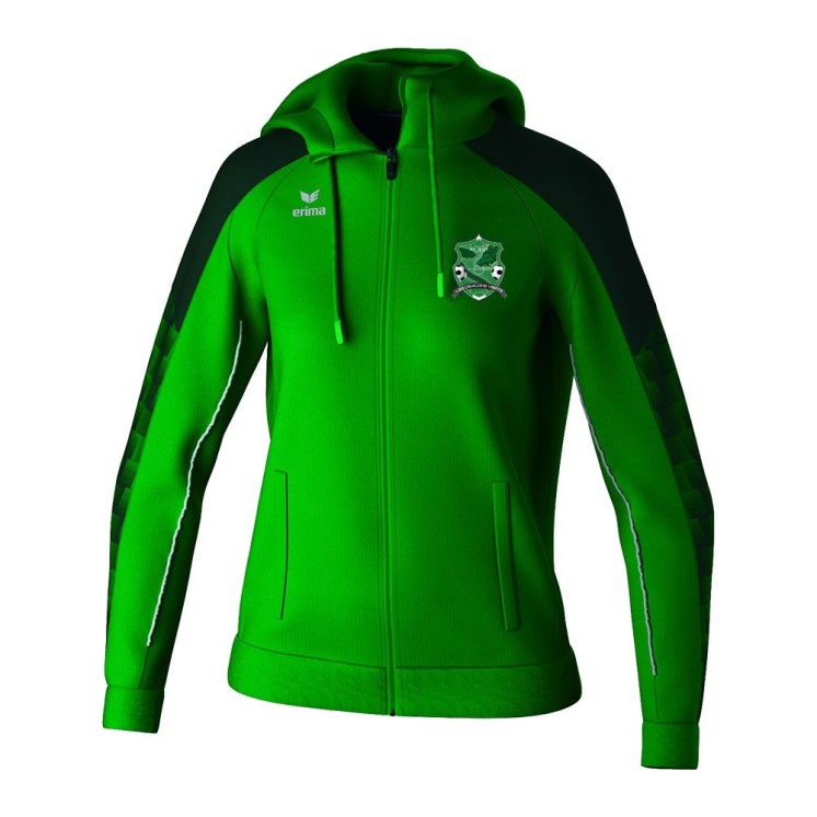 Veste à capuche d'entraînement Evo Star Femme Emeraude/Pinéde