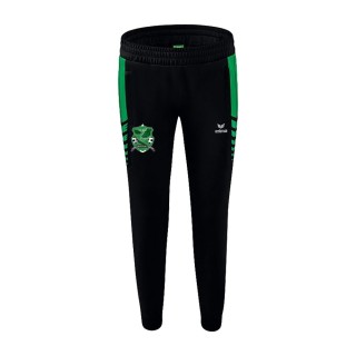 Pantalon Worker Six Wings Femme Noir/Emeraude