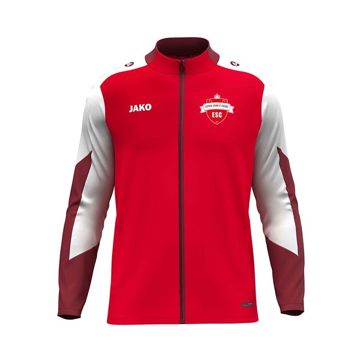 Veste Polyester Dynamic Jr Rouge/Blanc/Rouge foncé