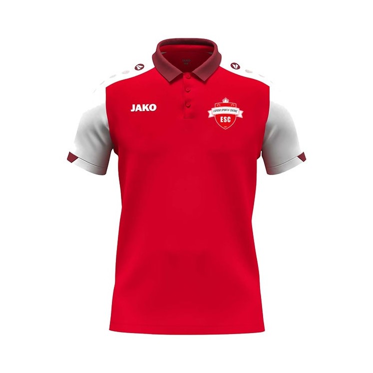 Polo Dynamic Rouge/Blanc/Rouge foncé