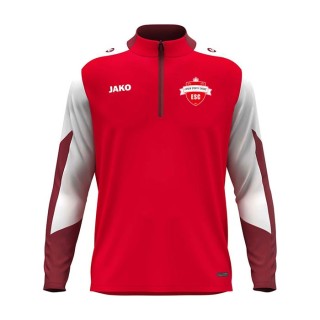 Sweat ziptop Dynamic Jr Rouge/Blanc/Rouge foncé