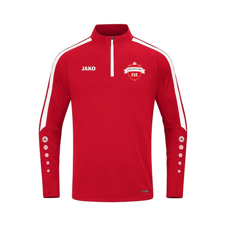 Sweat Zip Top Power Rouge