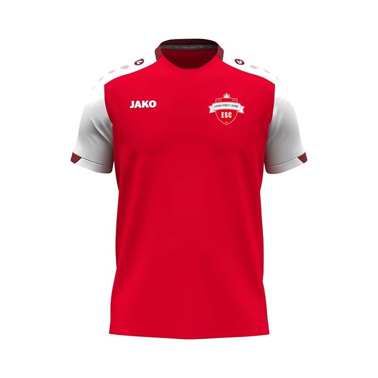 T-shirt Dynamic Jr Rouge/Blanc/Rouge foncé