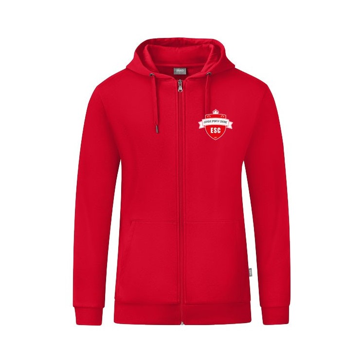 Veste à capuche Organic Rouge