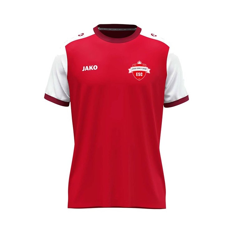 Maillot Dynamic Jr Rouge/Blanc/Rouge foncé