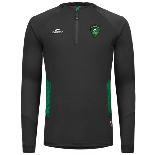 Sweat col zippé Elite Noir/Vert