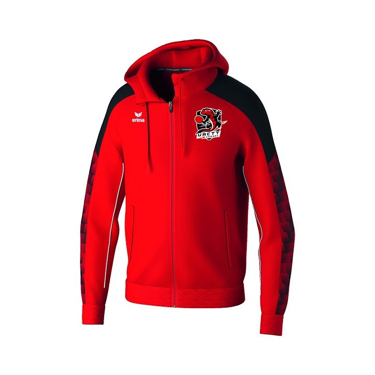 Veste à capuche d'entraînement Evo Star Rouge/Noir