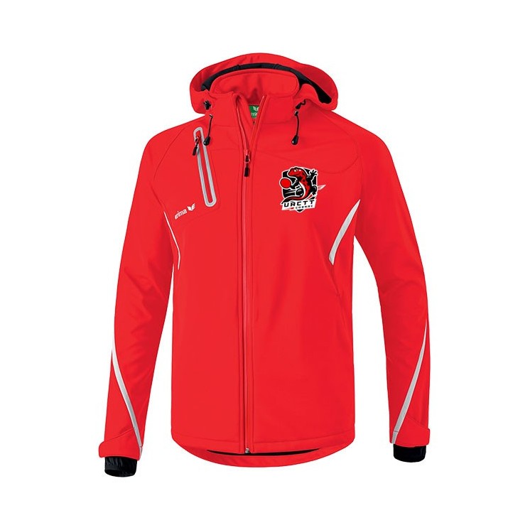 Veste softshell Fonction Rouge/Blanc