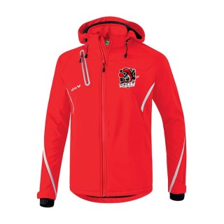Veste softshell Fonction Jr Rouge/Blanc