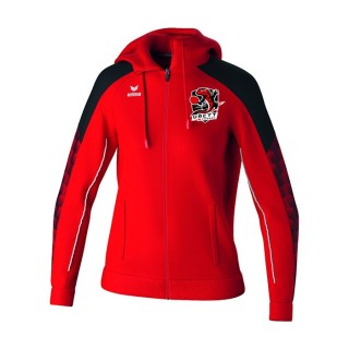Veste à capuche d'entraînement Evo Star Femme Rouge/Noir