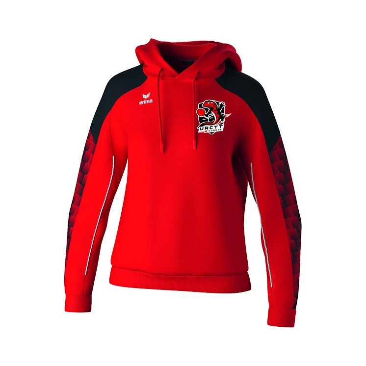 Sweat à capuche Evo Star Femme Rouge/Noir