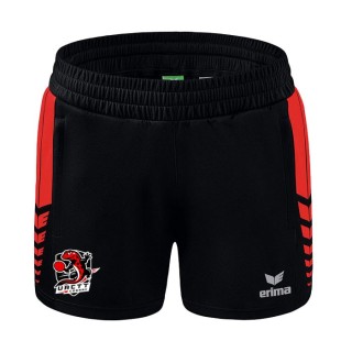 Short Worker Six Wings Femme Noir/Rouge
