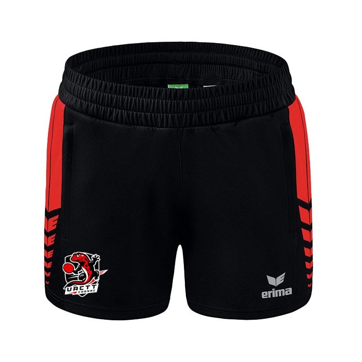 Short Worker Six Wings Femme Noir/Rouge
