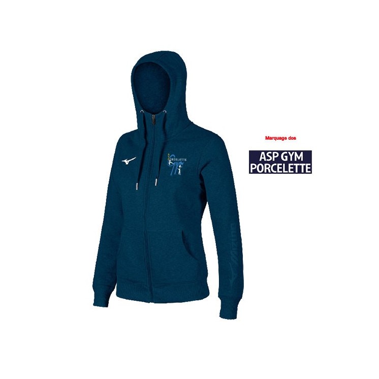 Veste à capuche Mizuno Femme Marine