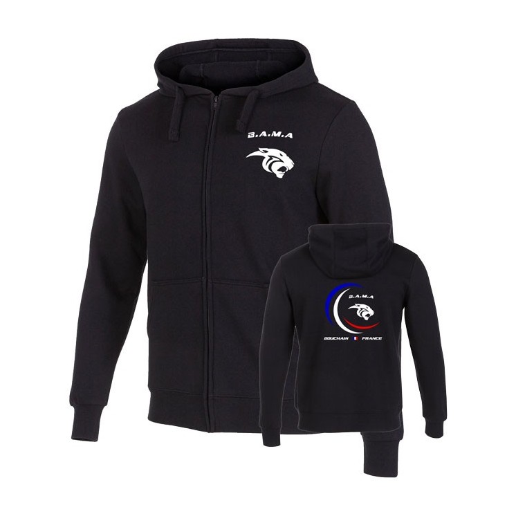 Veste à capuche Jungle Noir