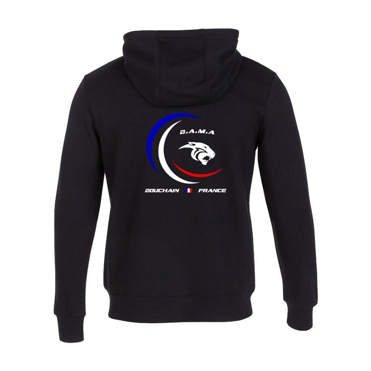 Veste à capuche Jungle Noir (coupe homme)