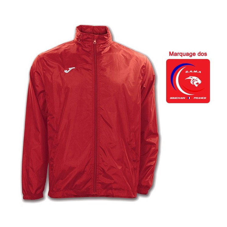Veste de pluie Iris Rouge (coupe homme)