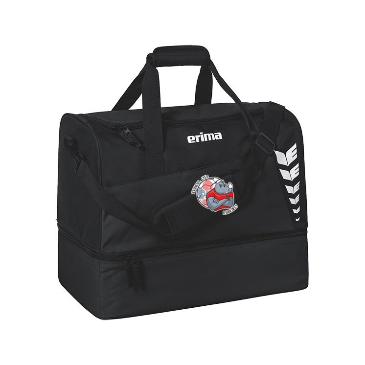 Sac de sport avec compartiment inférieur Six Wings L Noir