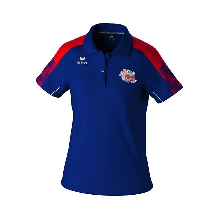 Polo Evo Star Femme Marine/Rouge
