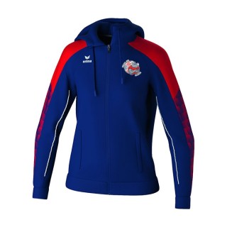 Veste à capuche d'entraînement  Evo Star Femme Marine/Rouge