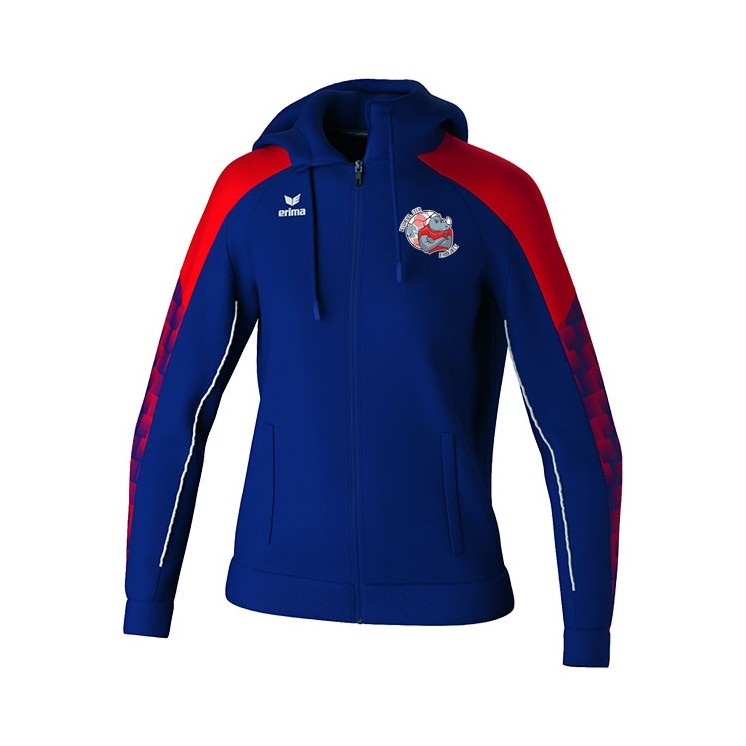 Veste à capuche d'entraînement  Evo Star Femme Marine/Rouge