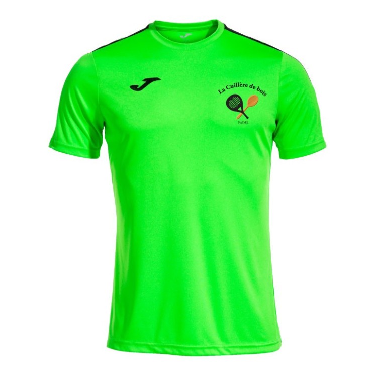 T-shirt Olimpiada Vert fluo/Noir