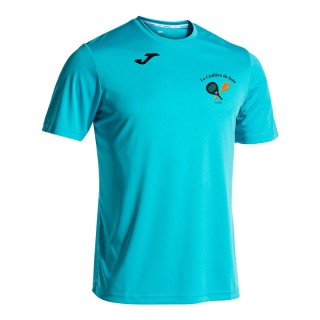 T-shirt Combi Turquoise
