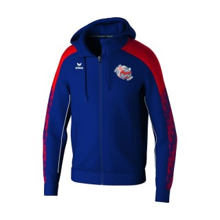 Veste à capuche d'entraînement Evo Star Jr Marine/Rouge