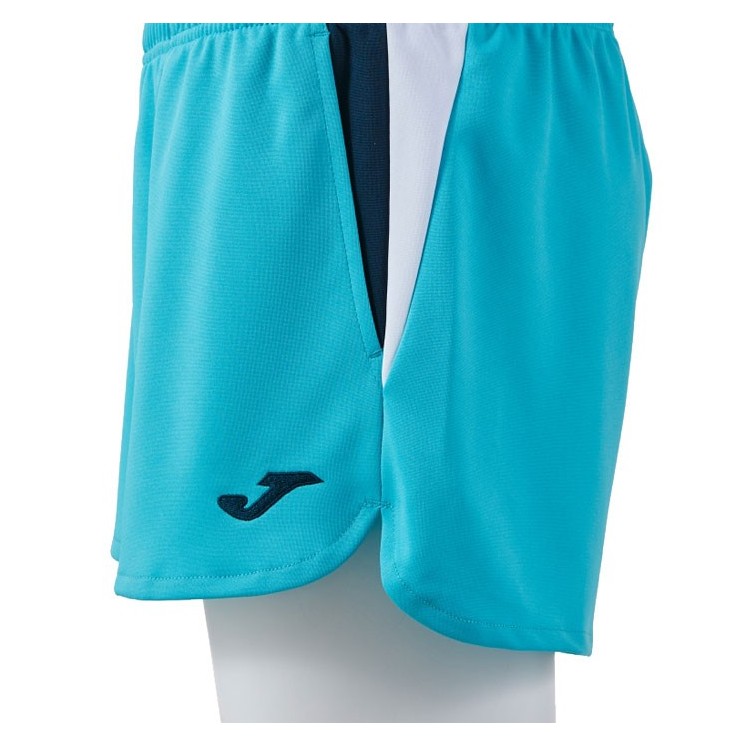 Short Terra Danubio Femme Turquoise/Marine/Blanc