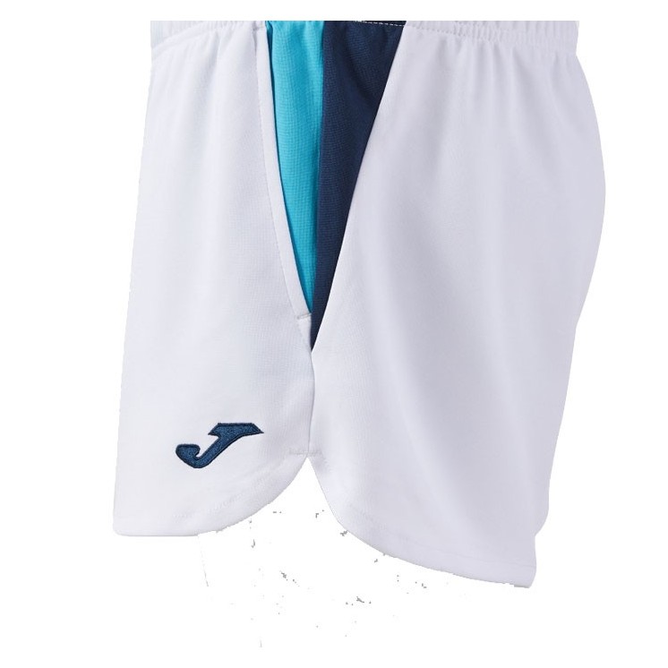 short Terra Danubio Femme Blanc/Turquoise/Marine