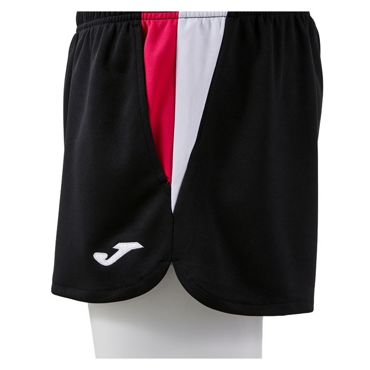 short Terra Danubio Femme Noir/Framboise/Blanc