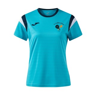 T-shirt Terra Danubio Femme Turquoise/Marine/Blanc