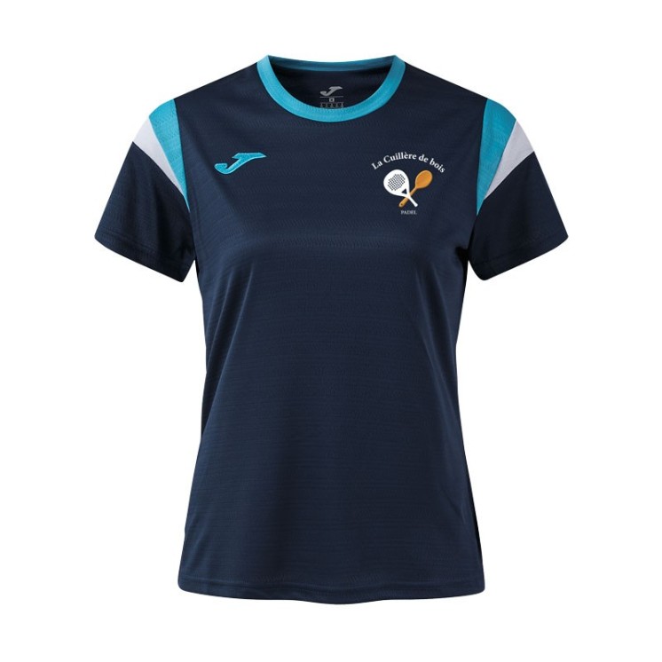 T-shirt Terra Danubio Femme Marine/Turquoise/Blanc