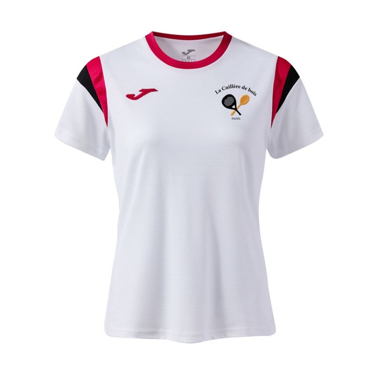 T-shirt Terra Danubio Femme Blanc/Framboise/Noir